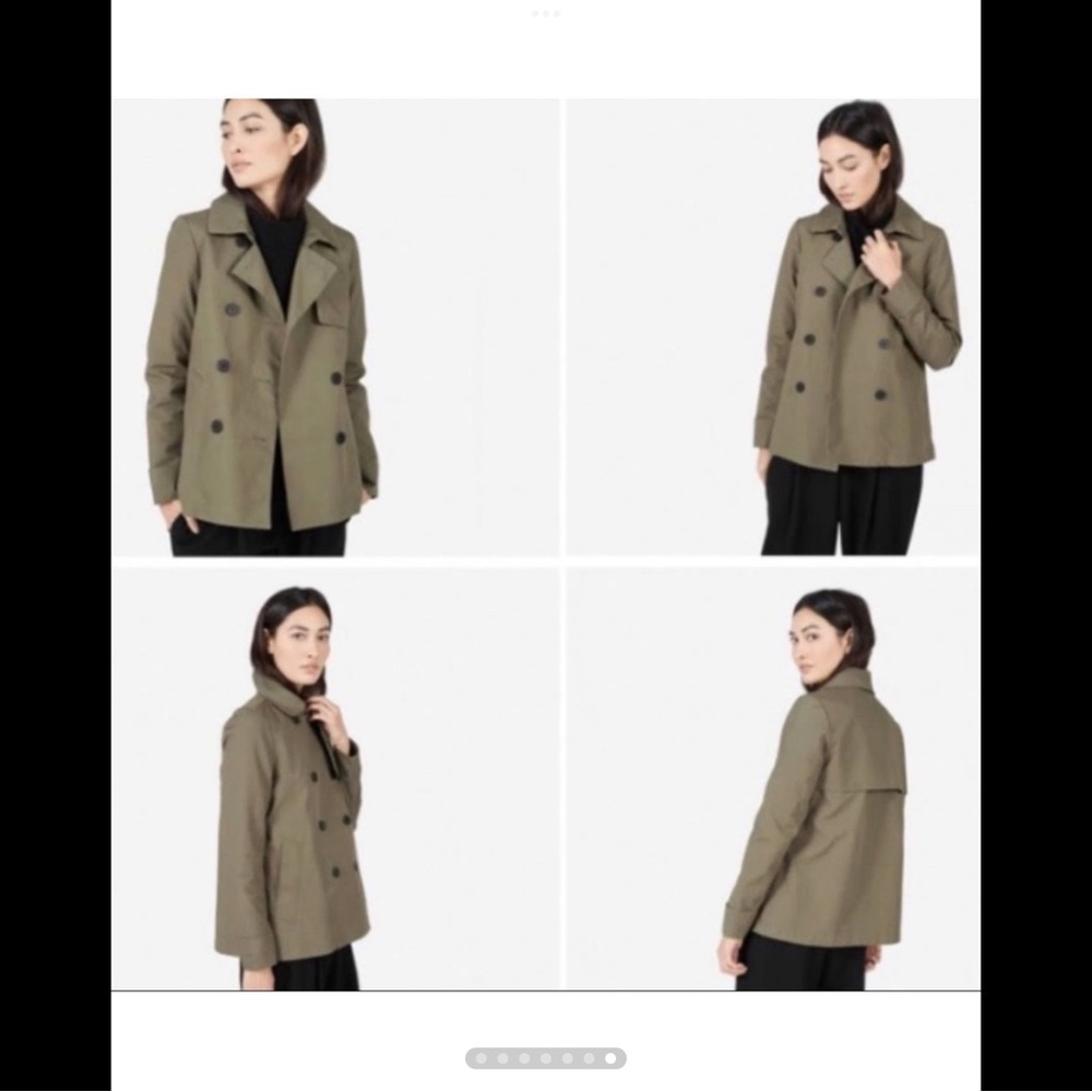 Everlane swing trench,sage green , sz L